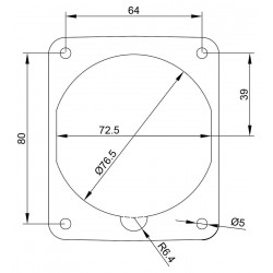 Prise tétrapolaire 32A 3P+N+T - 5 broches - Encastrable sur coffret - Étanche IP67 - IDE