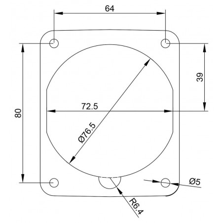 Prise tétrapolaire 32A 3P+N+T - 5 broches - Encastrable sur coffret - Étanche IP67 - IDE