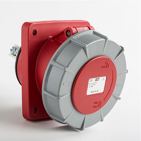Prise encastrable 63A triphasé 3P+T - Étanche IP67 - IDE