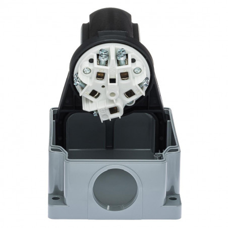 Socle prise murale tétrapolaire 380V - 63A 3P+N+T - Étanche IP67 - IDE