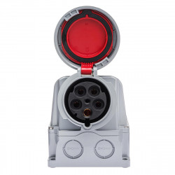 Socle de prise tétrapolaire 125A 3P+N+T - Étanche IP67 - IDE