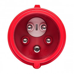 Prise inverseur de phase tétrapolaire 16A 3P+N+T 380V - 5 broches - Étanche IP44 - IDE