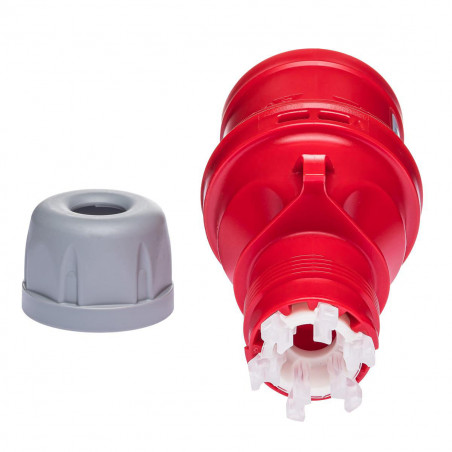Prise inverseur de phase tétrapolaire 16A 3P+N+T 380V - 5 broches - Étanche IP44 - IDE
