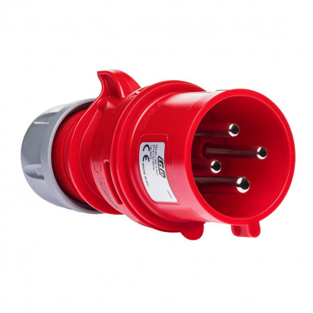Prise inverseur de phase triphasé 32A 3P+T 380V - 4 broches - Étanche IP44 - IDE