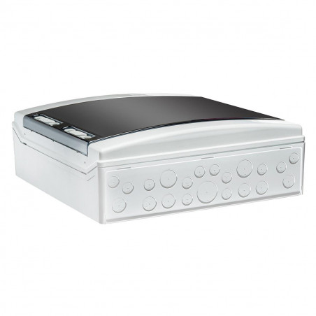 Coffret électrique étanche pour l'extérieur IP65 - 2 rangées de 18 modules - HxLxP 436x418x148mm IDE ECOLOGY