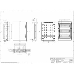 Coffret électrique étanche pour l'extérieur IP65 - 3 rangées de 18 modules - HxLxP 586x418x148mm IDE ECOLOGY