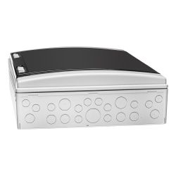 Coffret électrique étanche pour l'extérieur IP65 - 3 rangées de 18 modules - HxLxP 586x418x148mm IDE ECOLOGY