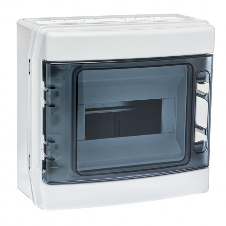 Coffret électrique étanche pour l'extérieur IP65 - 8 modules - HxLxP 231x238x118mm IDE ECOLOGY
