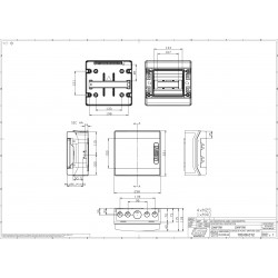 Coffret électrique étanche pour l'extérieur IP65 - 8 modules - HxLxP 231x238x118mm IDE ECOLOGY