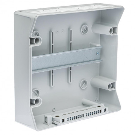Coffret électrique étanche pour l'extérieur IP65 - 8 modules - HxLxP 231x238x118mm IDE ECOLOGY