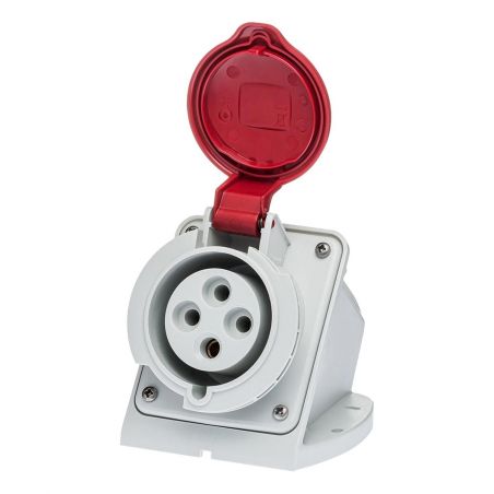 Socle de prise 32A 3P+T en saillie - Étanche IP44 - IDE
