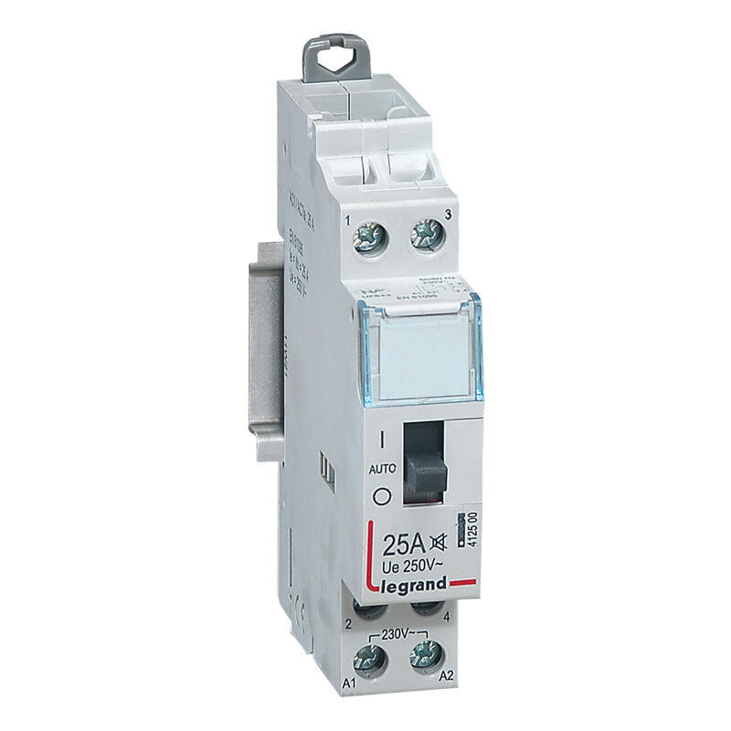 412500 Legrand - Contacteur domestique CX³ silencieux bobine 230V~ - 2P 250V~ - 25A - contact 1NO+1NF - 1 module