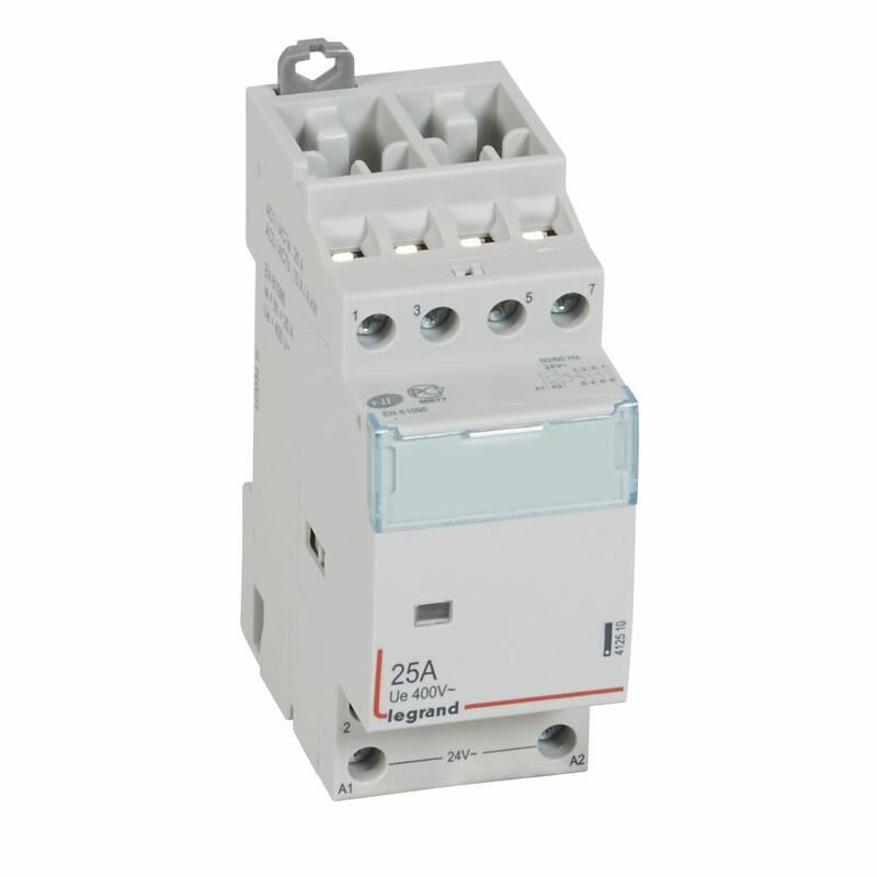 412510 Legrand - Contacteur de puissance CX³ bobine 24V~ - 4P - 25A - contact 4NO - 2 modules