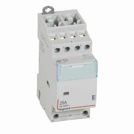 412510 Legrand - Contacteur de puissance CX³ bobine 24V~ - 4P - 25A - contact 4NO - 2 modules