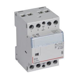 412512 Legrand - Contacteur de puissance CX³ bobine 24V~ - 4P - 63A - contact 4NO - 4 modules
