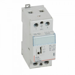 412515 Legrand - Contacteur jour nuit pour cumulus bobine 24Vac - 40A - contact 2NO - 2 modules