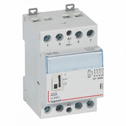 412518 Legrand - Contacteur jour nuit triphasé 4P pour cumulus bobine tension 24Vac - 40A - contact 4NO - 2 modules