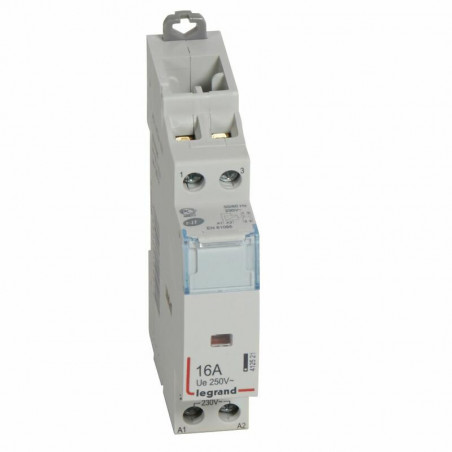 412521 Legrand - Contacteur de puissance CX³ bobine 230V~ - 2P - 16A - contact 1NO+1NF - 1 module