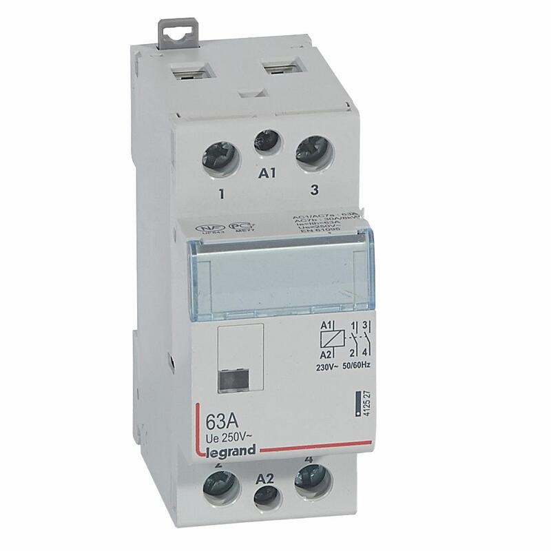 412527 Legrand - Contacteur de puissance CX³ bobine 230V~ - 2P - 63A - contact 2NO - 2 modules