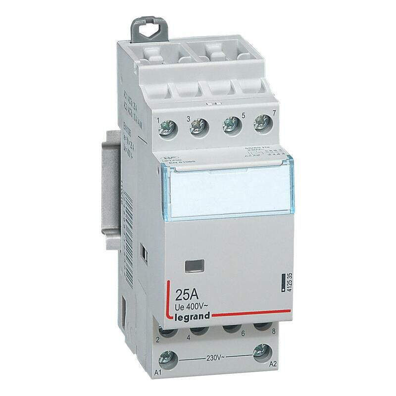 412535 Legrand - Contacteur de puissance CX³ bobine 230V~ - 4P - 25A - contact 4NO - 2 modules