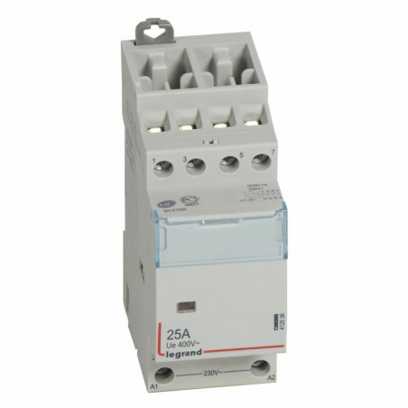 412536 Legrand - Contacteur de puissance CX³ bobine 230V~ - 4P - 25A - contact 4NF - 2 modules