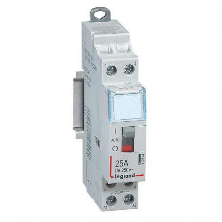 412544 Legrand - Contacteur jour nuit bobine 230V~ - 2P - 25A - contact 2NO - 1 module