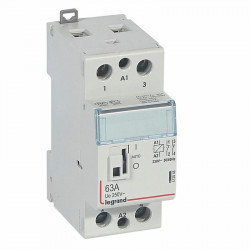 412548 Legrand - Contacteur jour nuit bobine 230V~ - 2P - 63A - contact 2NF - 2 modules