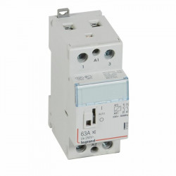 412560 Legrand - Contacteur jour nuit silencieux bobine 230V monophasé - 63A - contact 2NO - 2 modules
