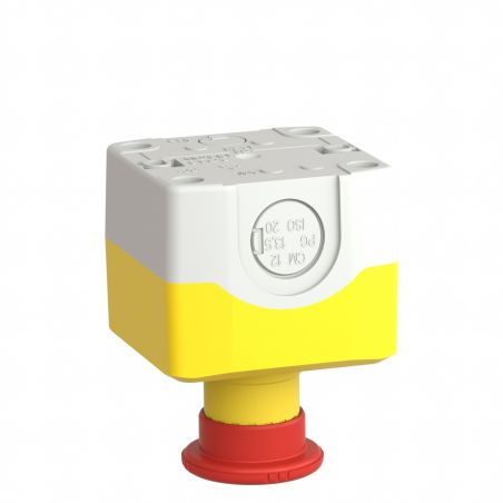 XALK178E - Boitier jaune d'arrêt d'urgence Schneider complet avec contacts 1NO+1NF - étanche IP66 - Harmony XAL
