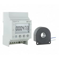 Compteur d'energie monophasé 230V Delta Dore Tywatt 30- 90A - Double tarif(heures creuses / pleines)