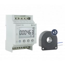 Sous compteur triphasé 60A Delta Dore Tywatt Tri - Double tarif (heures creuses / pleine)