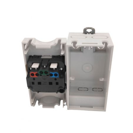 004280 Legrand - Prise modulaire 10A à 16A 250V - 2P+T à éclips - 2,5 modules - Prise fixation rail DIN
