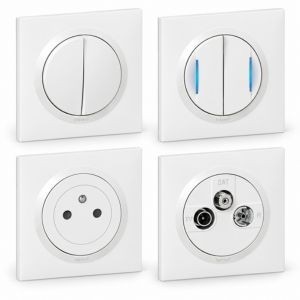 Dooxie One Legrand : interrupteur et prise complets