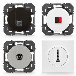 Prises RJ45, TV et multimédia Dooxie