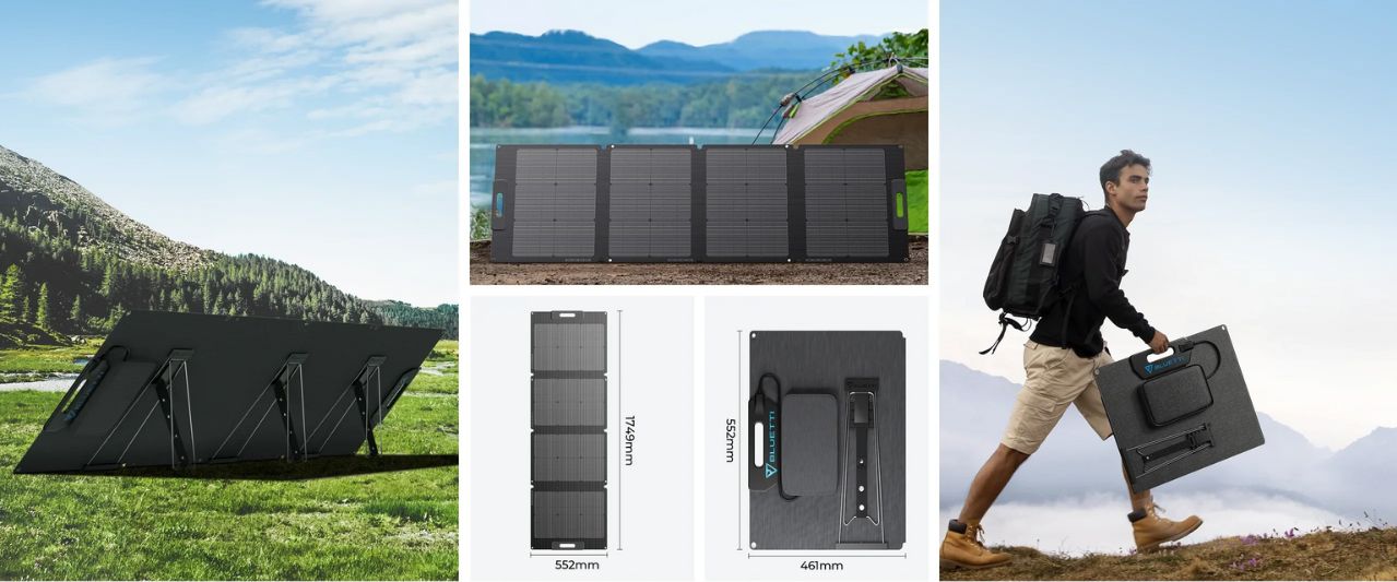 Panneau solaire portable PV120 BLUETTI pour recharger les batteries portables