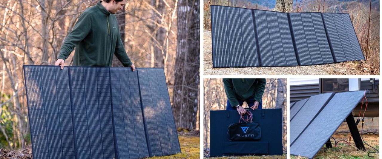 Panneau solaire portable PV350 BLUETTI : transportable facilement