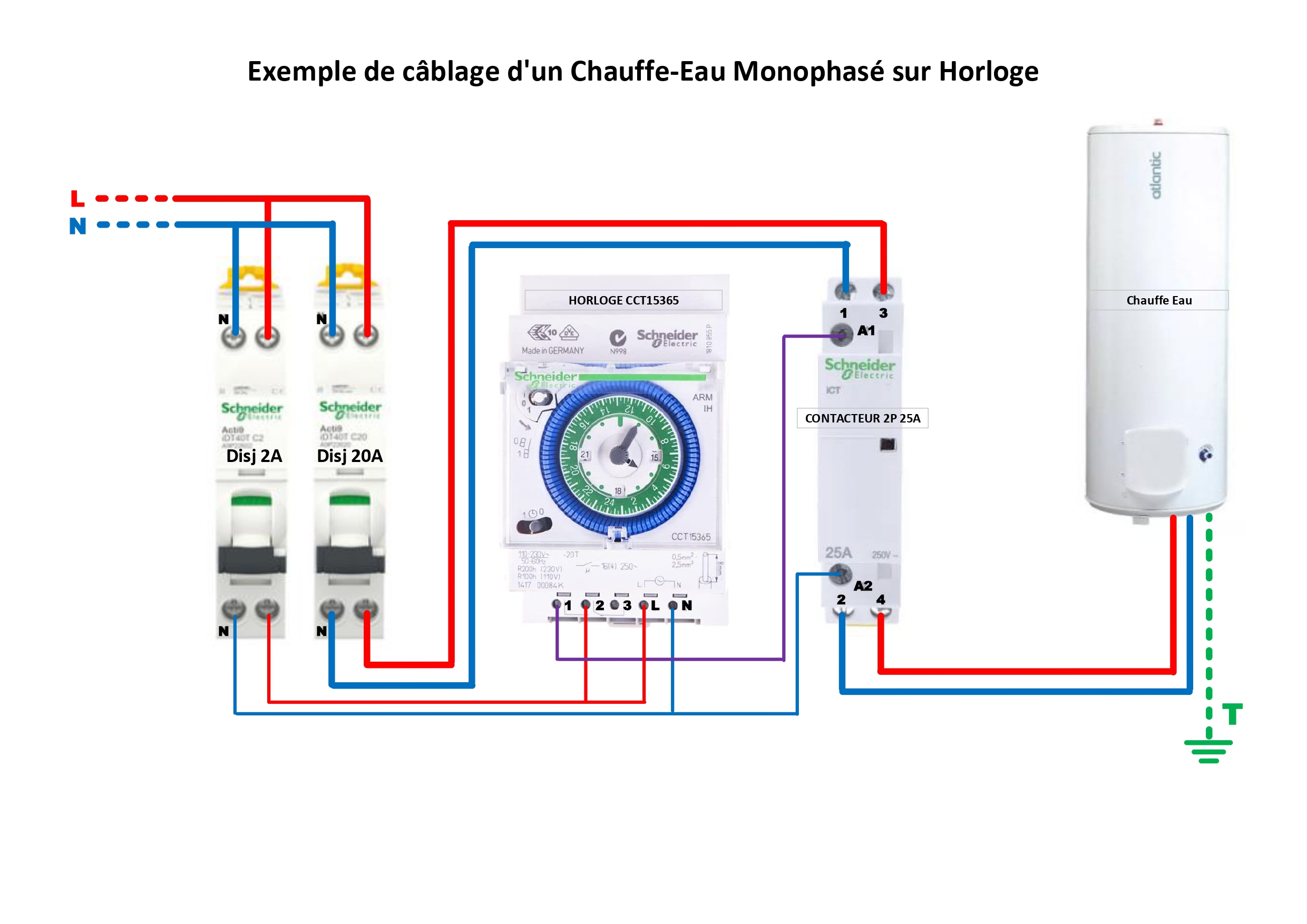 schema-raccordement-chauffe-eau-monophase-horloge-modulaire-cct15365