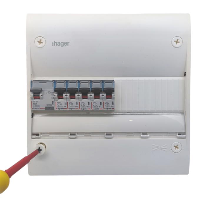 coffret électrique avec tournevis