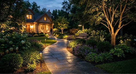 éclairage jardin