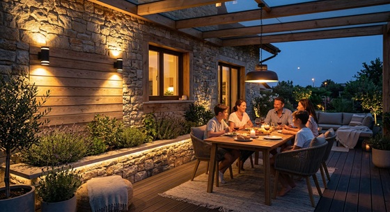 éclairage terrasse
