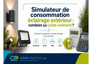 Simulateur de consommation éclairage extérieur : combien ça coûte vraiment ?